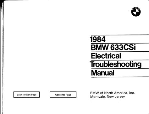 Repair and Diagnosis — 1984 BMW 633CSi (E24) L6